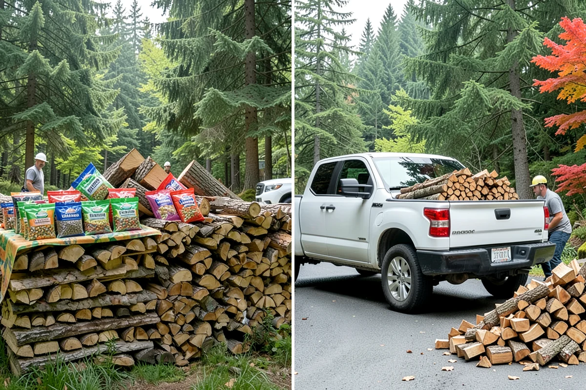 Monthly Firewood Delivery in Gig Harbor, Pierce County, WA - Choose the monthly quantity that fits your needs