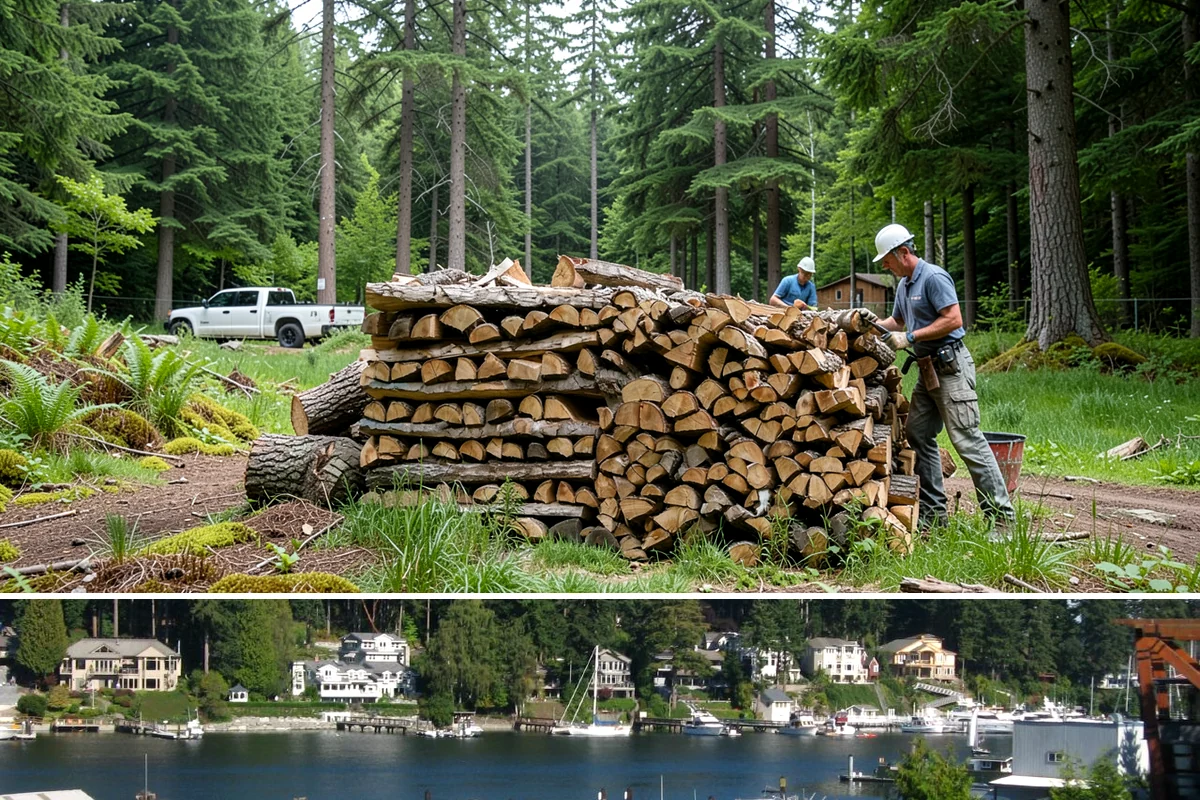 Monthly Firewood Delivery in Gig Harbor, Pierce County, WA - Begin monthly deliveries in early fall to build a comfortable buffer before deep winter.