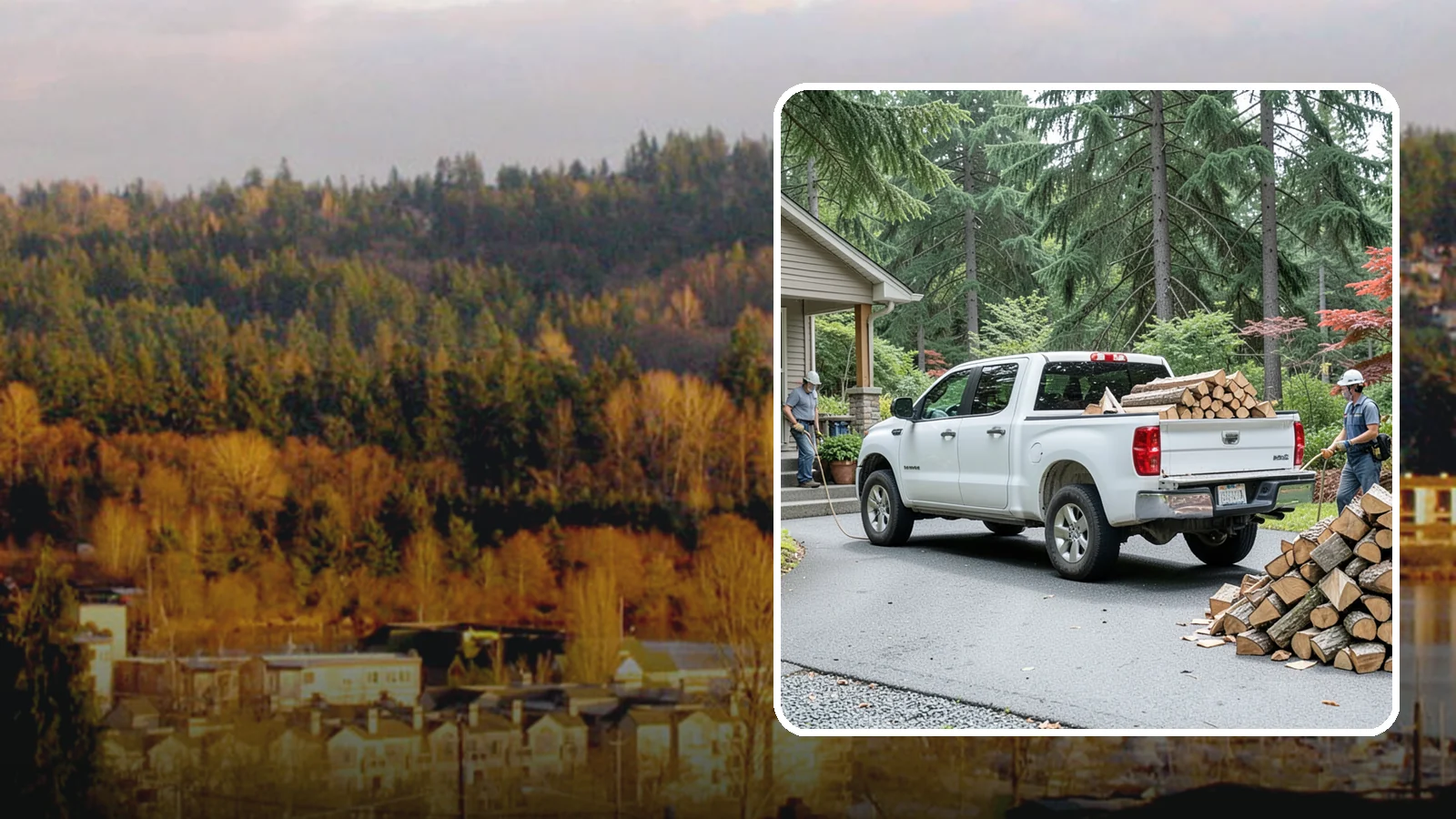 Monthly Firewood Delivery in Kenmore, King County, WA - Our monthly firewood delivery brings a fresh, seasoned supply to your door on a steady month-by-month schedule.