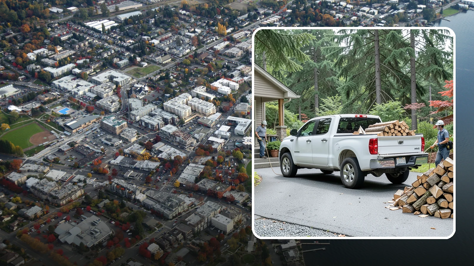 Monthly Firewood Delivery in Kirkland, King County, WA - Our monthly firewood delivery brings a fresh, seasoned supply to your door on a steady month-by-month schedule.