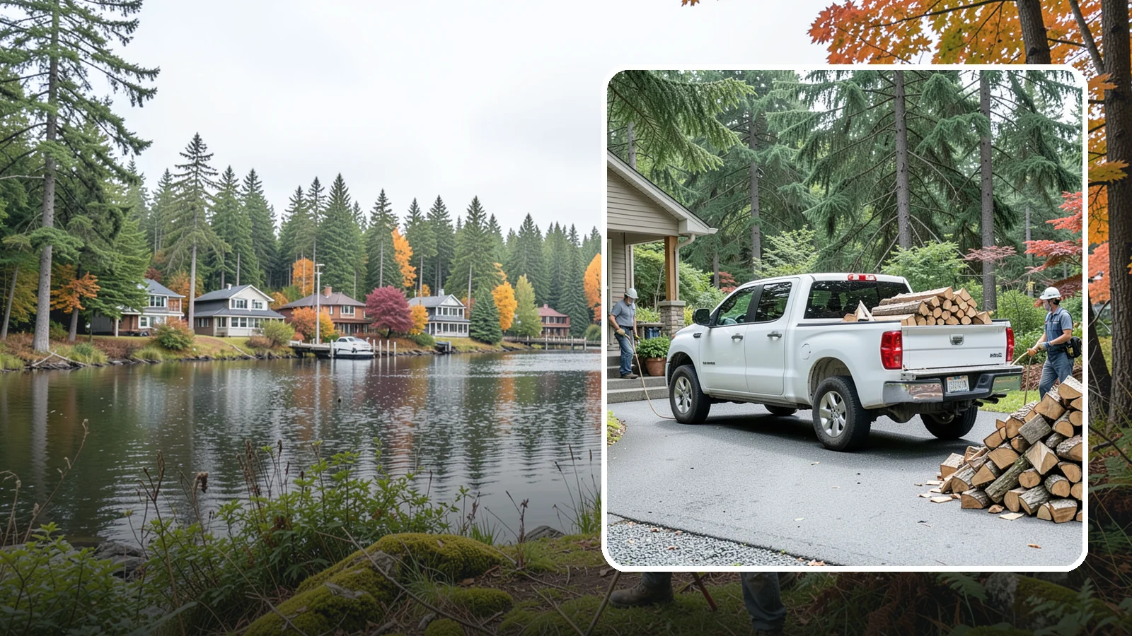 Monthly Firewood Delivery in La Conner, Skagit County, WA - Our monthly firewood delivery brings a fresh, seasoned supply to your door on a steady month-by-month schedule.