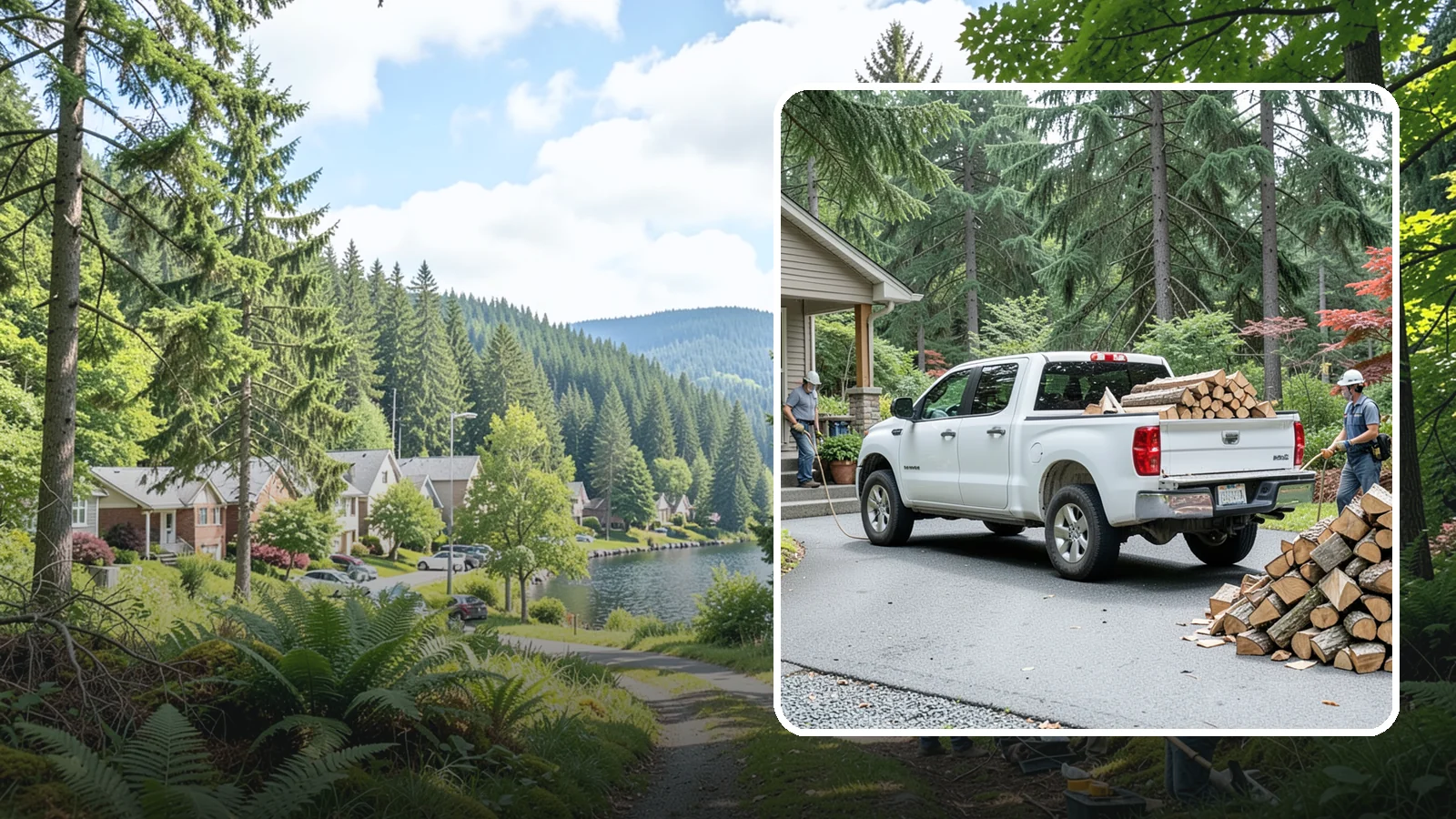 Monthly Firewood Delivery in Lake Forest Park, King County, WA - Our monthly firewood delivery brings a fresh, seasoned supply to your door on a steady month-by-month schedule.