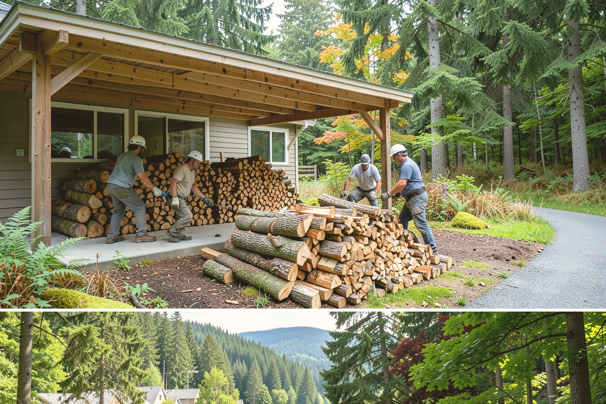 Monthly Firewood Delivery in Lake Forest Park, King County, WA - Begin monthly deliveries in early fall to build a comfortable buffer before deep winter.