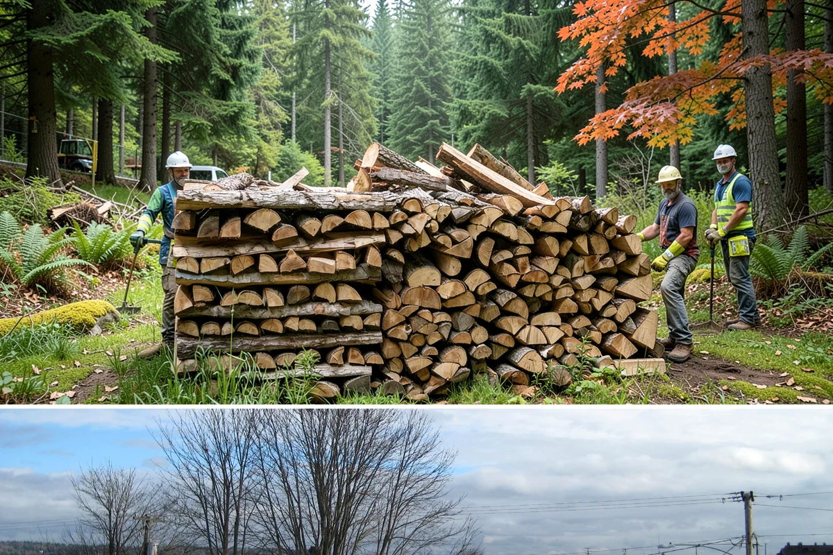 Monthly Firewood Delivery in Langley, Island County, WA - Begin monthly deliveries in early fall to build a comfortable buffer before deep winter.