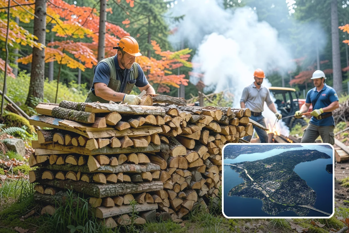 Monthly Firewood Delivery in Mercer Island, King County, WA - Predictable monthly deliveries for easy planning