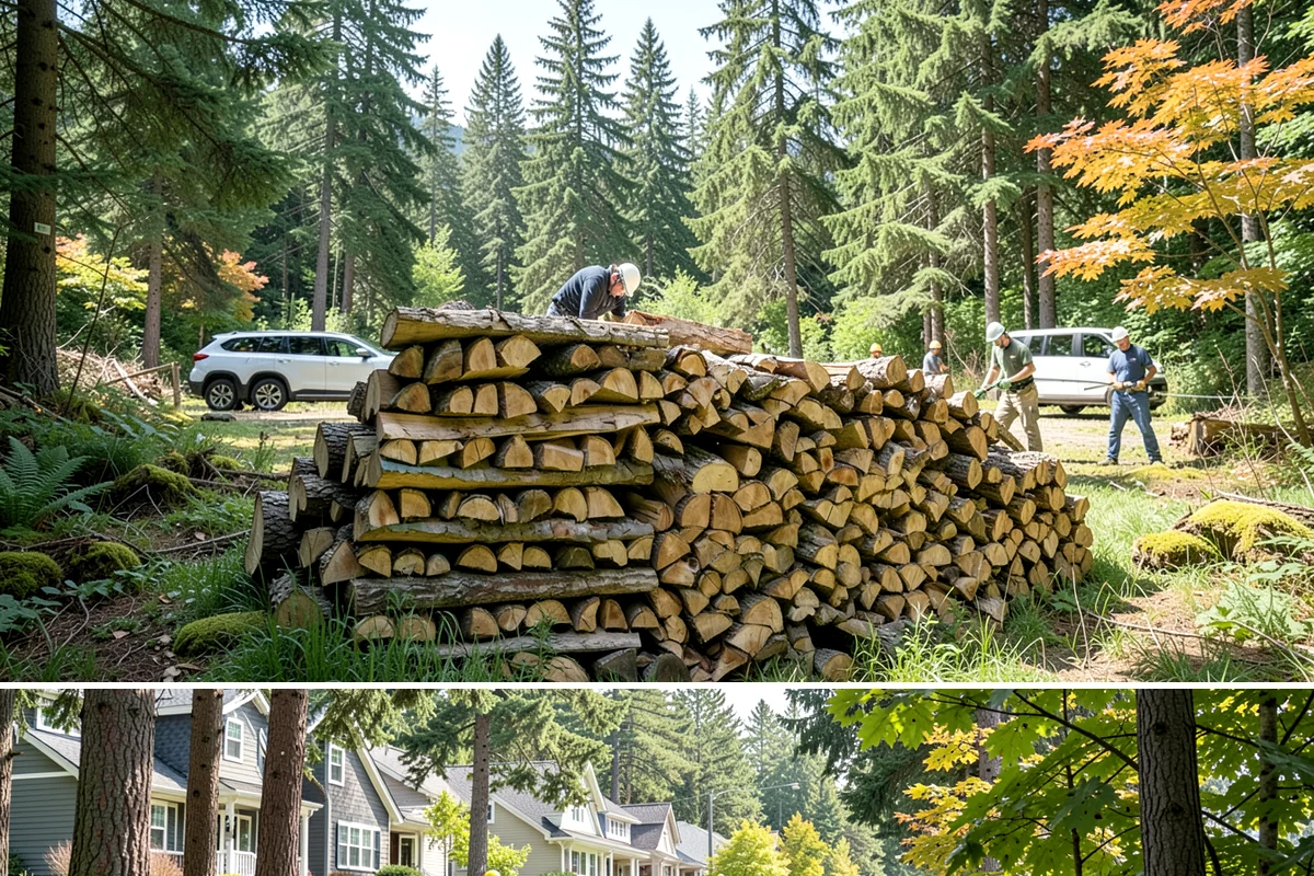 Monthly Firewood Delivery in Normandy Park, King County, WA - Begin monthly deliveries in early fall to build a comfortable buffer before deep winter.