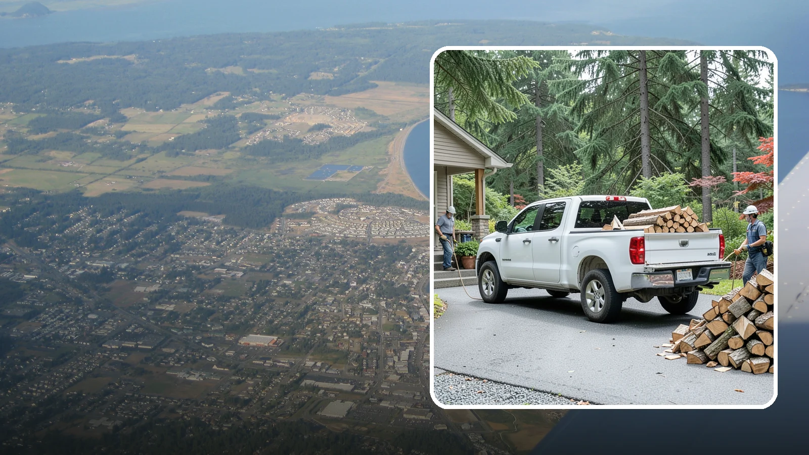 Monthly Firewood Delivery in Oak Harbor, Island County, WA - Our monthly firewood delivery brings a fresh, seasoned supply to your door on a steady month-by-month schedule.