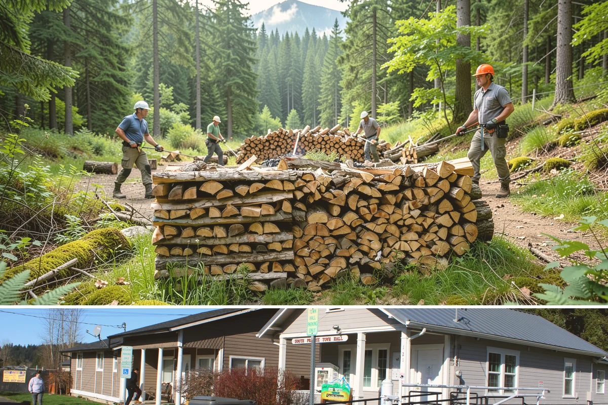 Monthly Firewood Delivery in South Prairie, Pierce County, WA - Begin monthly deliveries in early fall to build a comfortable buffer before deep winter.