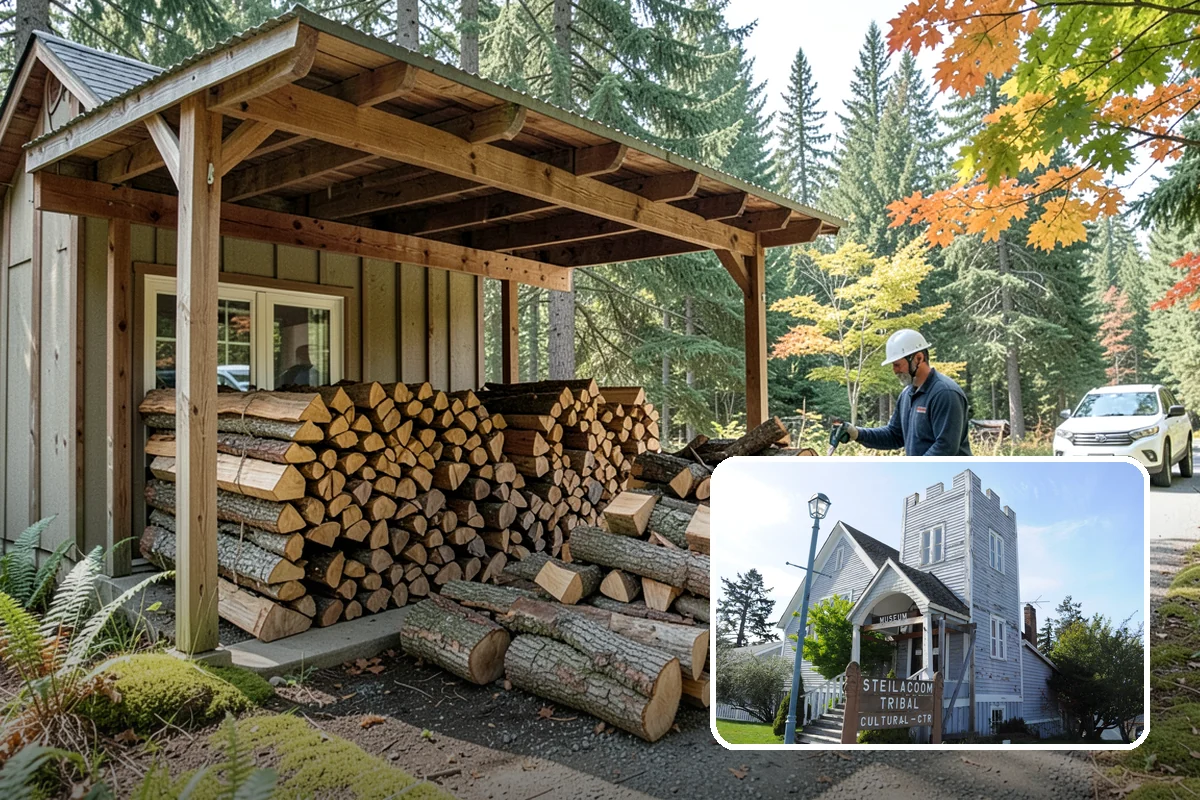 Monthly Firewood Delivery in Steilacoom, Pierce County, WA - Predictable monthly deliveries for easy planning
