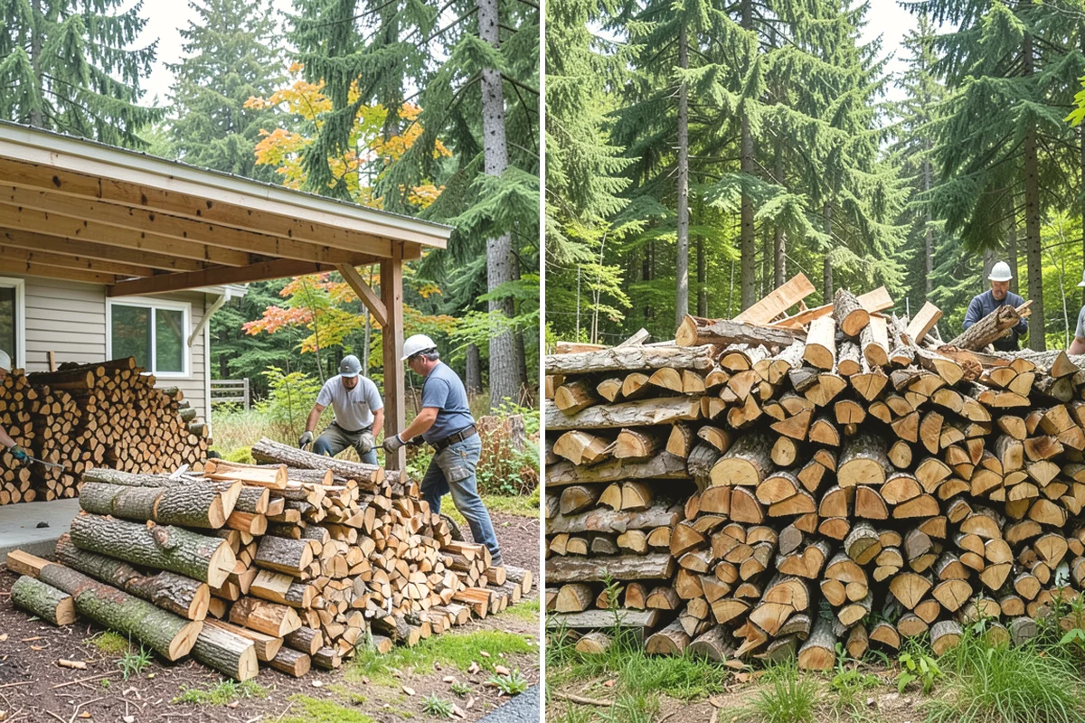 Monthly Firewood Delivery in Tacoma, Pierce County, WA - Choose the monthly quantity that fits your needs