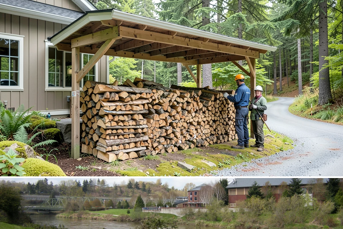 Monthly Firewood Delivery in Tukwila, King County, WA - Begin monthly deliveries in early fall to build a comfortable buffer before deep winter.