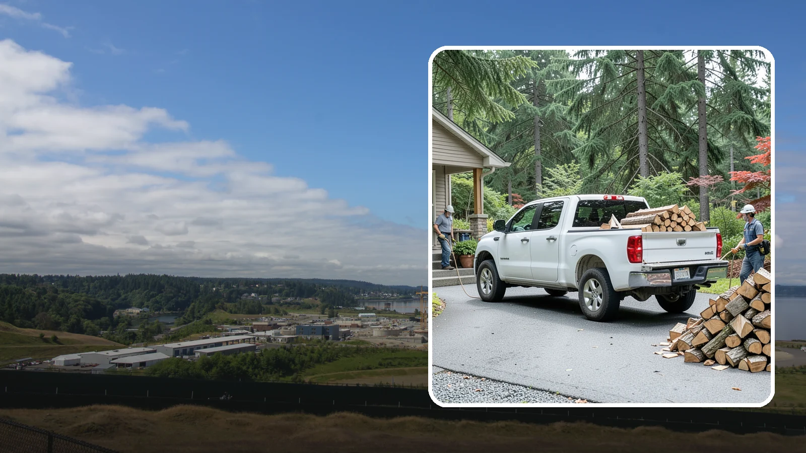 Monthly Firewood Delivery in University Place, Pierce County, WA - Our monthly firewood delivery brings a fresh, seasoned supply to your door on a steady month-by-month schedule.