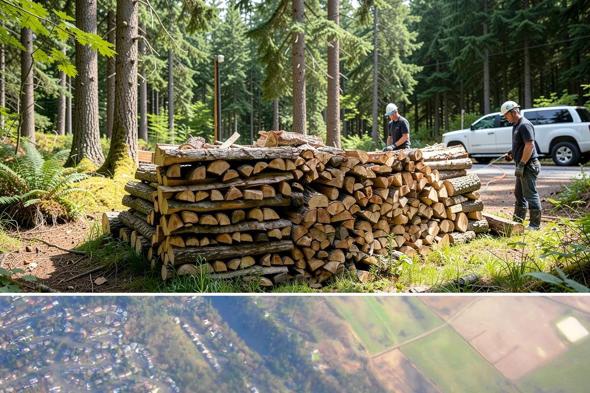 Next-Day Firewood Delivery in Algona, King County, WA - Next-day delivery is ideal throughout the burning season whenever you want a quick, planned restock.