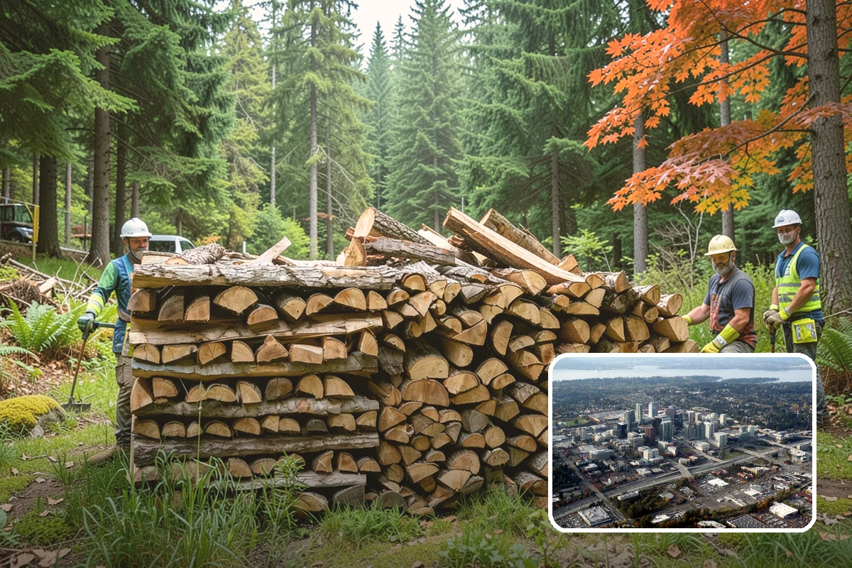 Next-Day Firewood Delivery in Bellevue, King County, WA - Quick turnaround without emergency pricing
