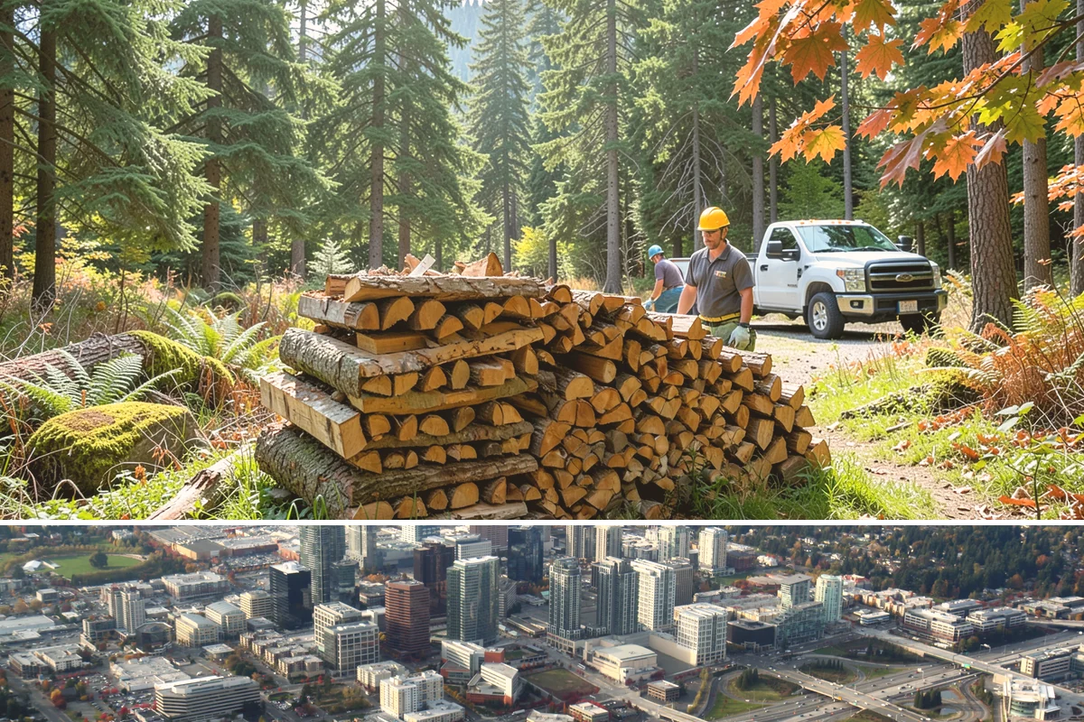 Next-Day Firewood Delivery in Bellevue, King County, WA - Next-day delivery is ideal throughout the burning season whenever you want a quick, planned restock.