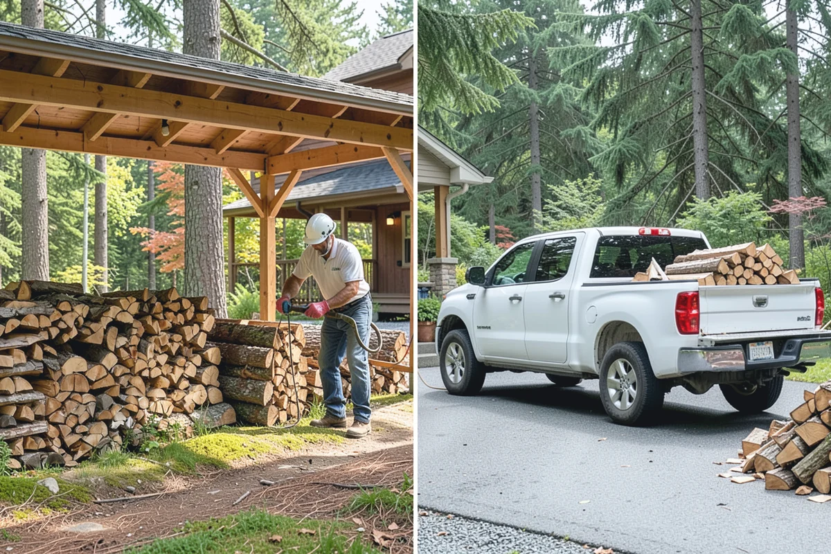 Next-Day Firewood Delivery in Bonney Lake, Pierce County, WA - You place your order for next-day arrival