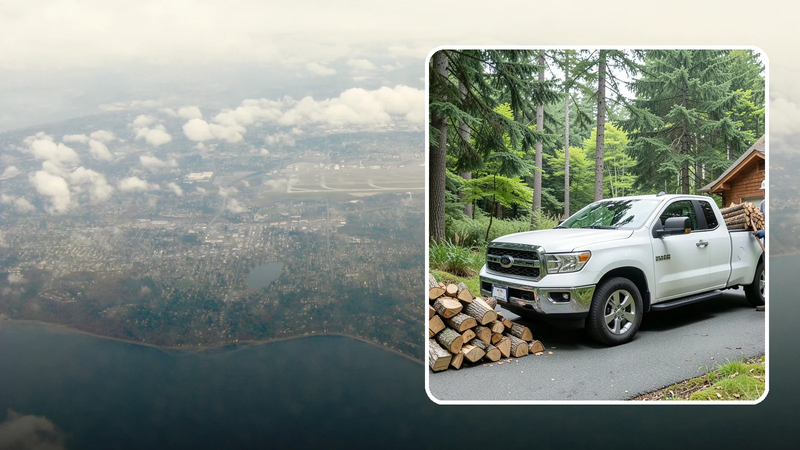 Next-Day Firewood Delivery in Burien, King County, WA - We deliver seasoned firewood the day after you order, giving you fast, dependable restocking without paying rush rates.