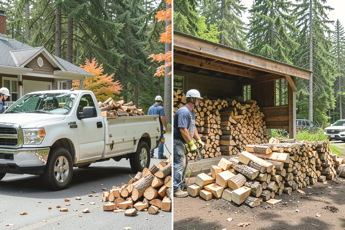 Next-Day Firewood Delivery in Burlington, Skagit County, WA - You place your order for next-day arrival