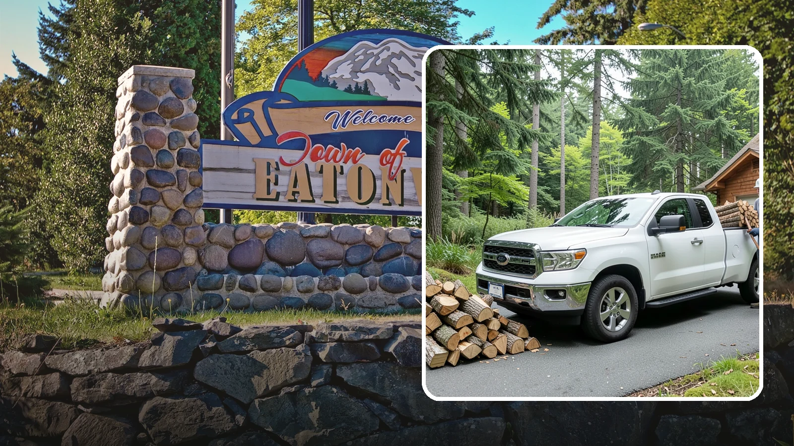 Next-Day Firewood Delivery in Eatonville, Pierce County, WA - We deliver seasoned firewood the day after you order, giving you fast, dependable restocking without paying rush rates.