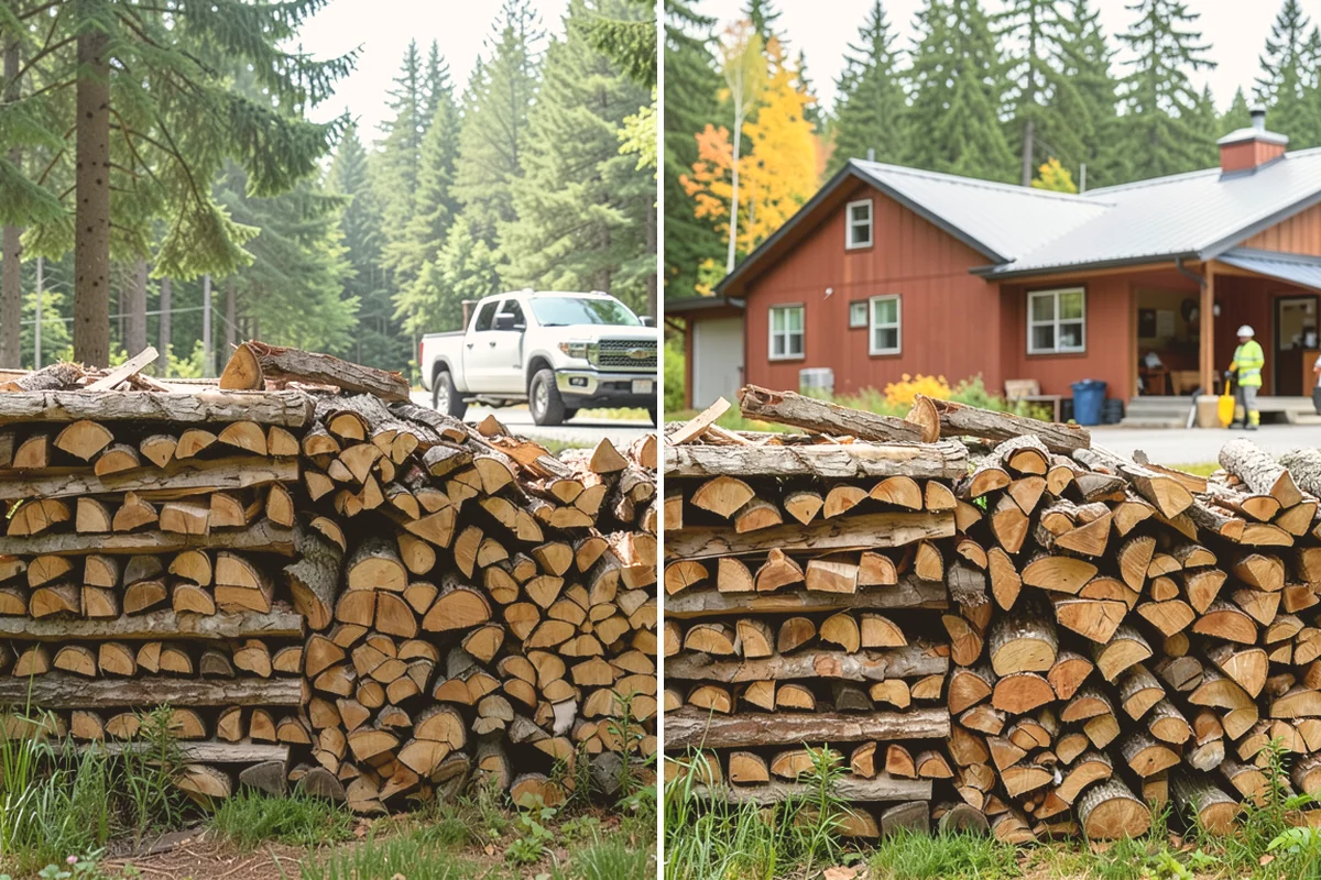 Next-Day Firewood Delivery in Eatonville, Pierce County, WA - You place your order for next-day arrival