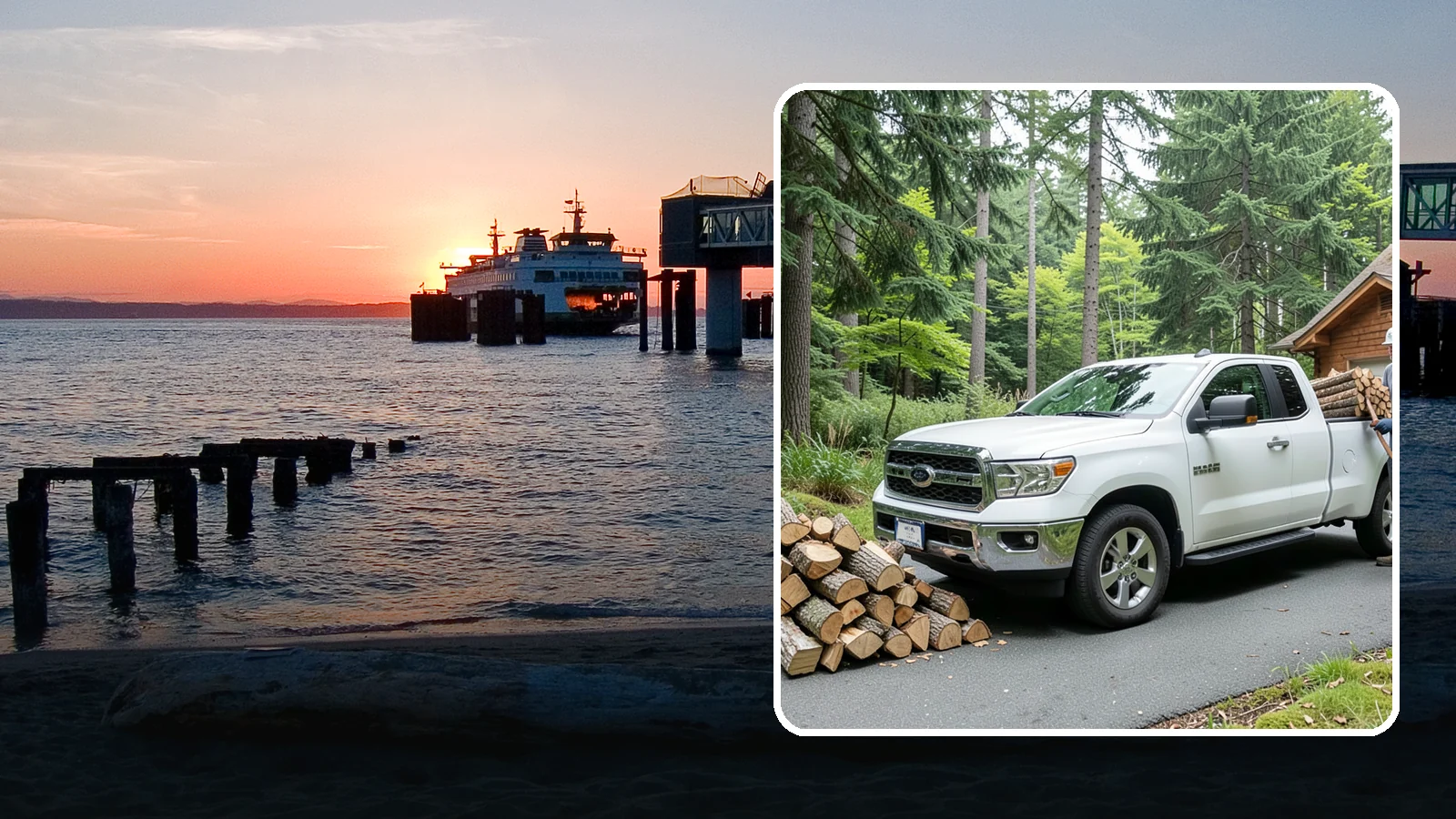 Next-Day Firewood Delivery in Edmonds, Snohomish County, WA - We deliver seasoned firewood the day after you order, giving you fast, dependable restocking without paying rush rates.