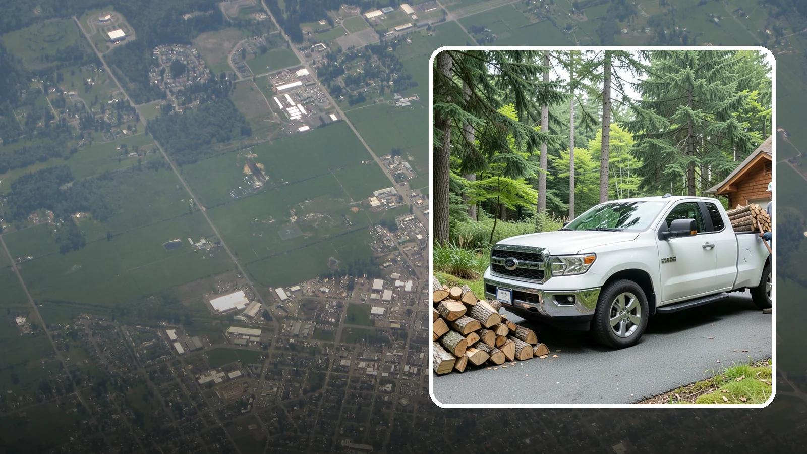 Next-Day Firewood Delivery in Enumclaw, King County, WA - We deliver seasoned firewood the day after you order, giving you fast, dependable restocking without paying rush rates.