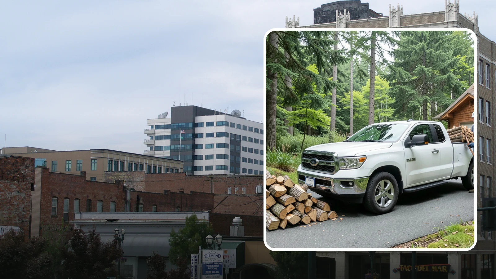 Next-Day Firewood Delivery in Everett, Snohomish County, WA - We deliver seasoned firewood the day after you order, giving you fast, dependable restocking without paying rush rates.