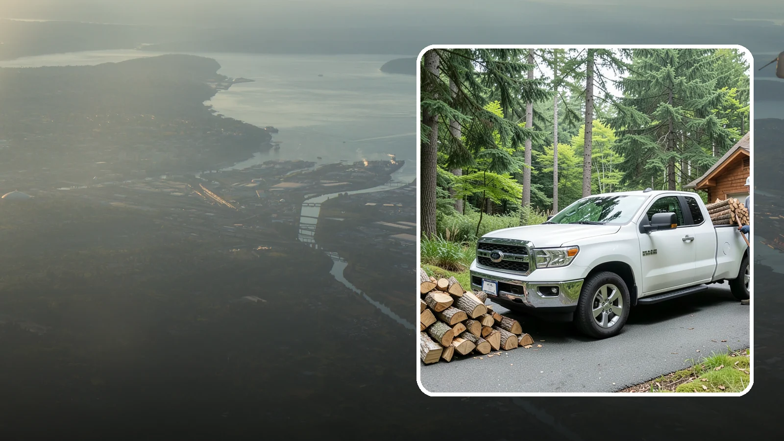 Next-Day Firewood Delivery in Fife, Pierce County, WA - We deliver seasoned firewood the day after you order, giving you fast, dependable restocking without paying rush rates.