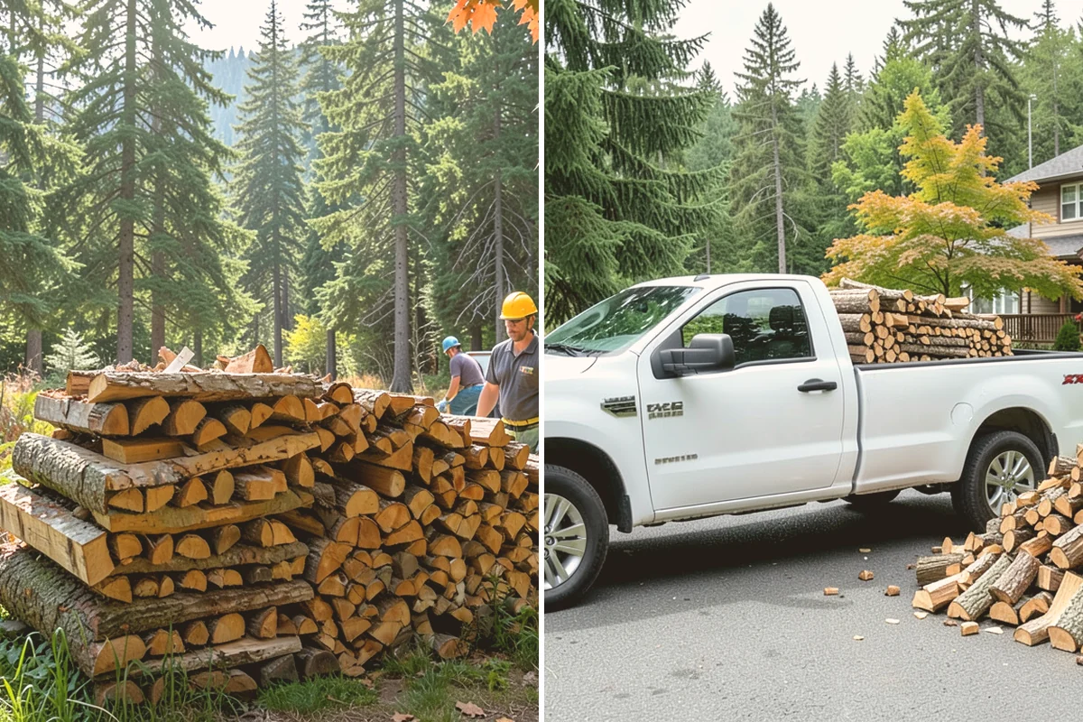 Next-Day Firewood Delivery in Fife, Pierce County, WA - You place your order for next-day arrival