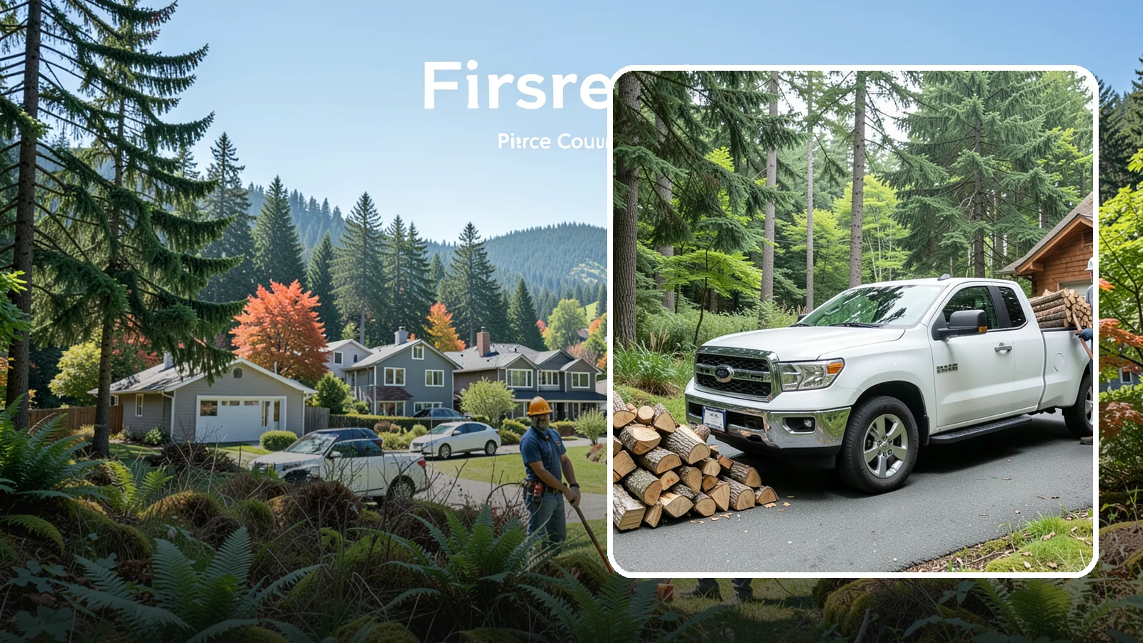 Next-Day Firewood Delivery in Fircrest, Pierce County, WA - We deliver seasoned firewood the day after you order, giving you fast, dependable restocking without paying rush rates.
