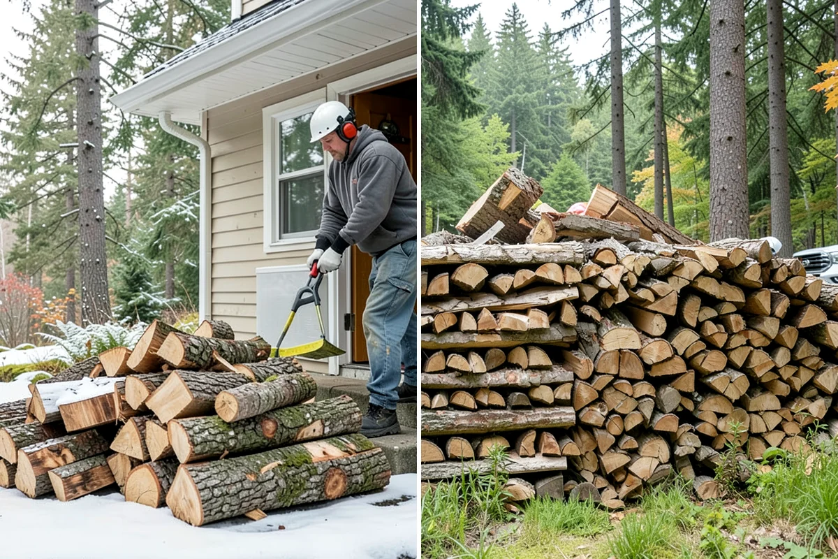 Next-Day Firewood Delivery in Gig Harbor, Pierce County, WA - You place your order for next-day arrival