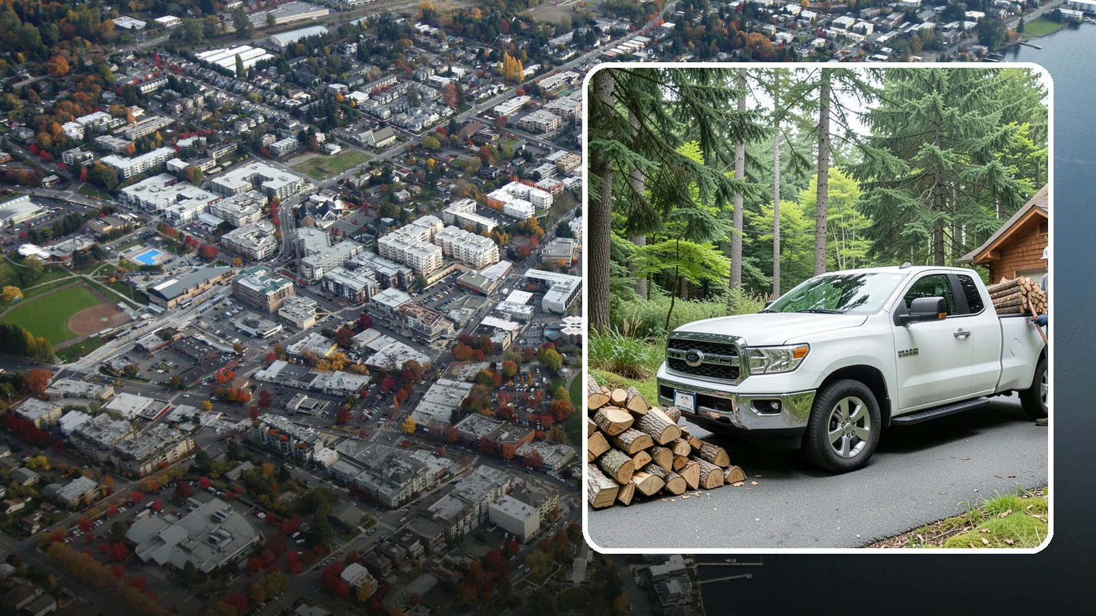 Next-Day Firewood Delivery in Kirkland, King County, WA - We deliver seasoned firewood the day after you order, giving you fast, dependable restocking without paying rush rates.
