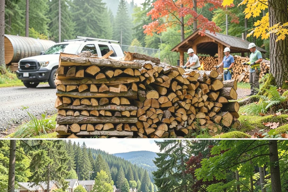 Next-Day Firewood Delivery in Lake Forest Park, King County, WA - Next-day delivery is ideal throughout the burning season whenever you want a quick, planned restock.