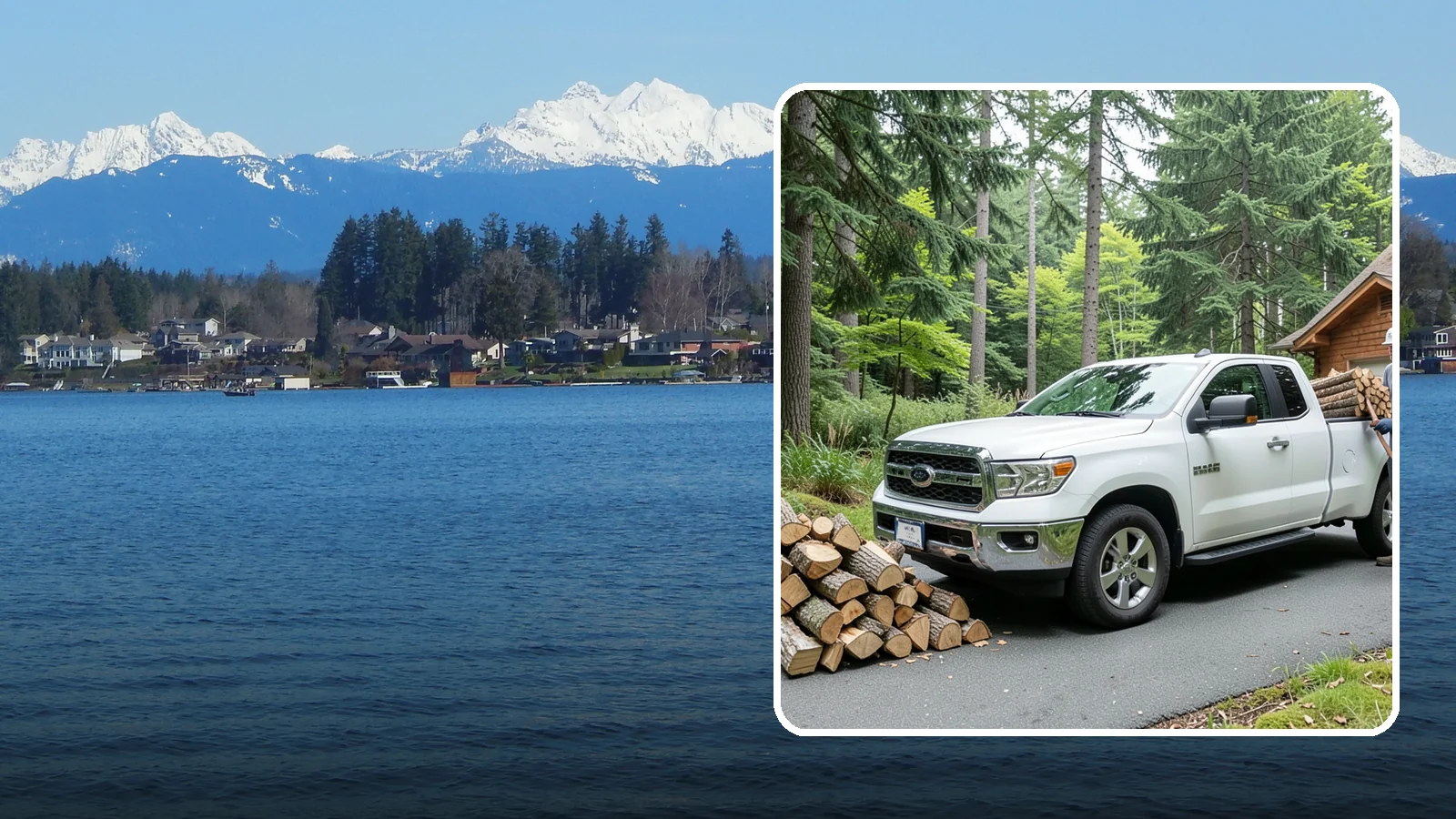 Next-Day Firewood Delivery in Lake Stevens, Snohomish County, WA - We deliver seasoned firewood the day after you order, giving you fast, dependable restocking without paying rush rates.