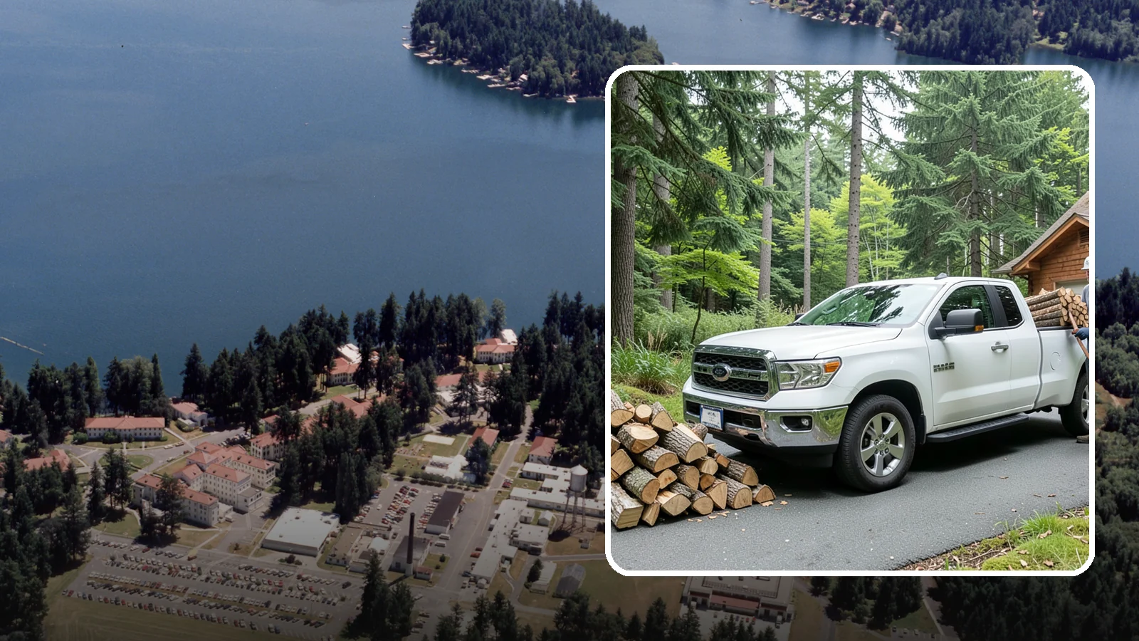 Next-Day Firewood Delivery in Lakewood, Pierce County, WA - We deliver seasoned firewood the day after you order, giving you fast, dependable restocking without paying rush rates.
