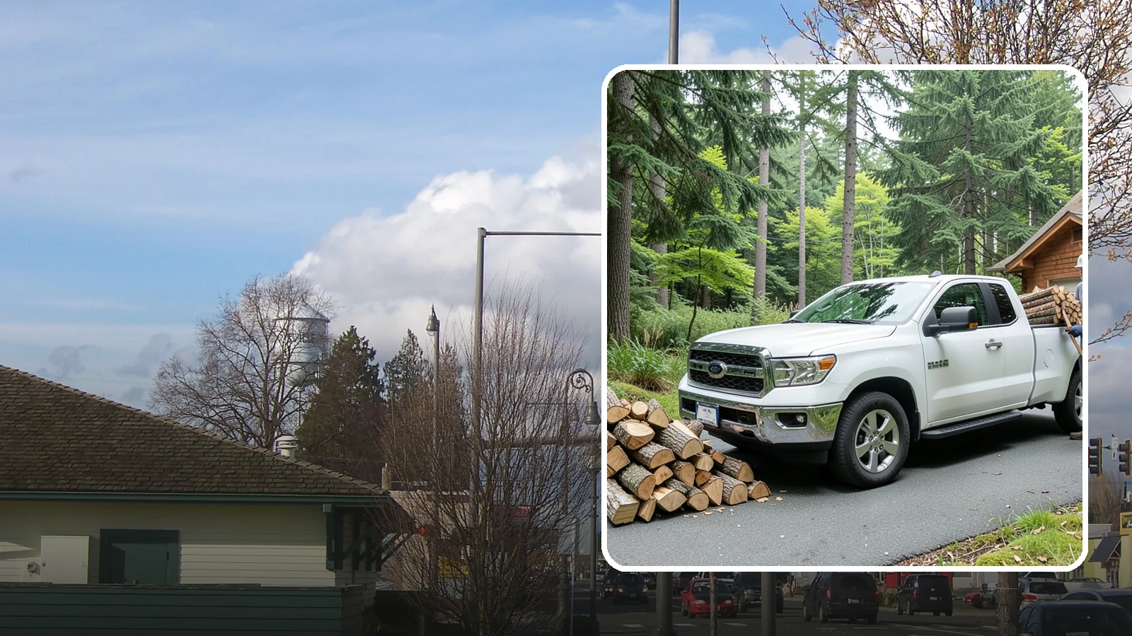 Next-Day Firewood Delivery in Marysville, Snohomish County, WA - We deliver seasoned firewood the day after you order, giving you fast, dependable restocking without paying rush rates.