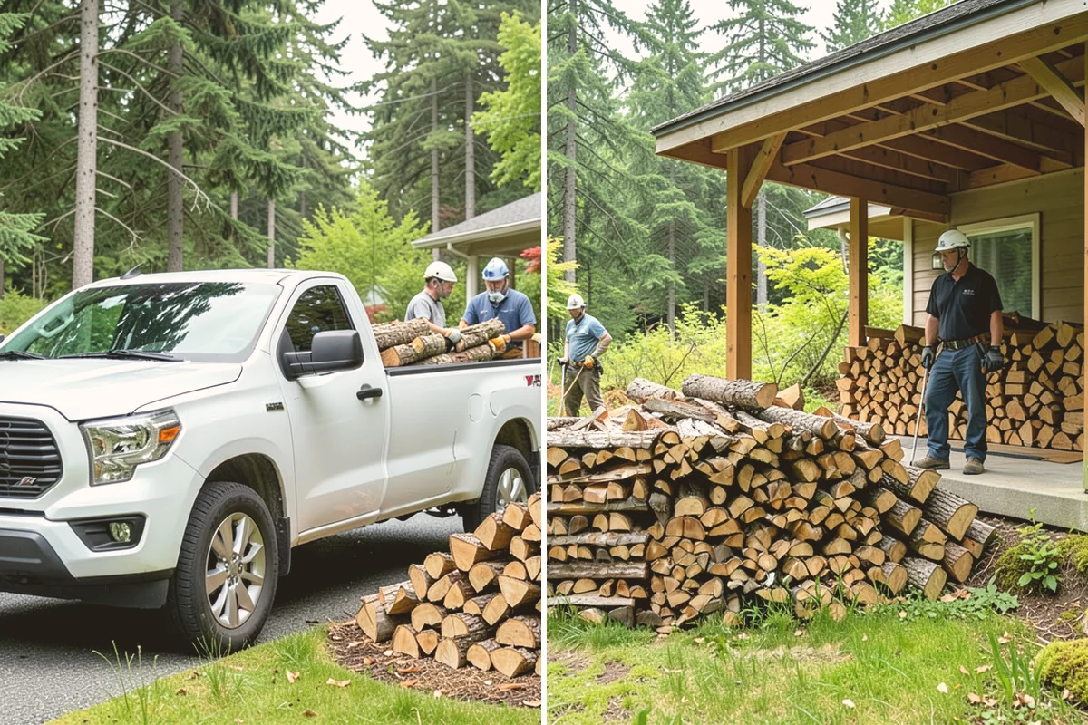 Next-Day Firewood Delivery in Milton, King County, WA - You place your order for next-day arrival