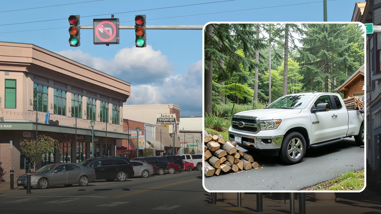 Next-Day Firewood Delivery in Monroe, Snohomish County, WA - We deliver seasoned firewood the day after you order, giving you fast, dependable restocking without paying rush rates.