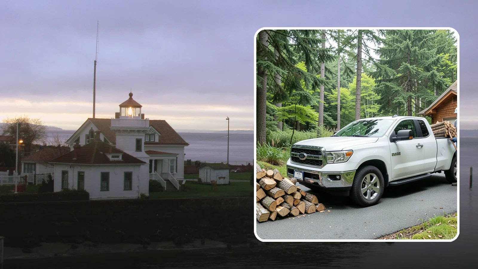 Next-Day Firewood Delivery in Mukilteo, Snohomish County, WA - We deliver seasoned firewood the day after you order, giving you fast, dependable restocking without paying rush rates.
