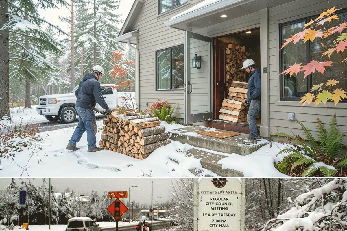 Next-Day Firewood Delivery in Newcastle, King County, WA - Next-day delivery is ideal throughout the burning season whenever you want a quick, planned restock.