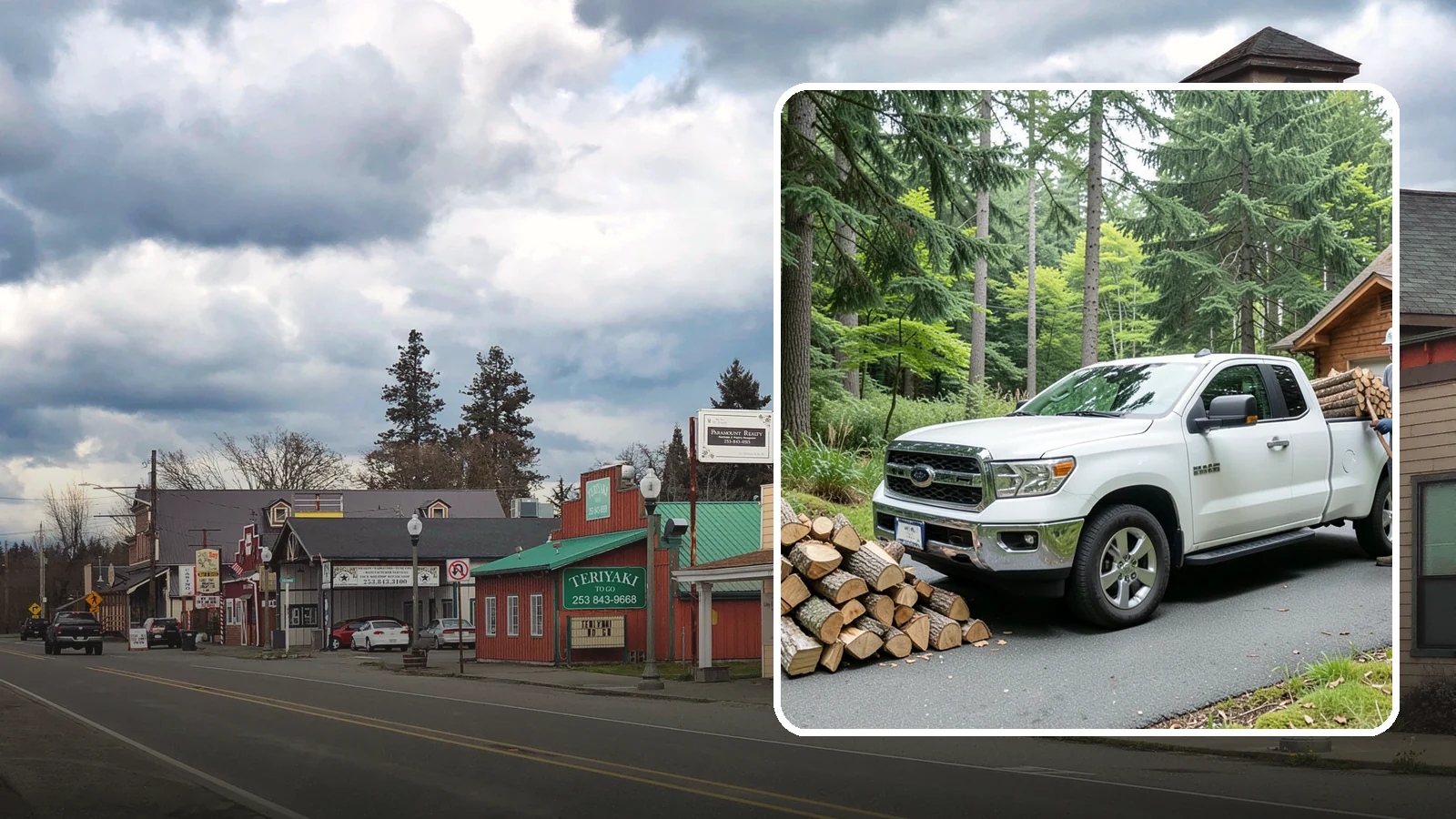 Next-Day Firewood Delivery in Roy, Pierce County, WA - We deliver seasoned firewood the day after you order, giving you fast, dependable restocking without paying rush rates.
