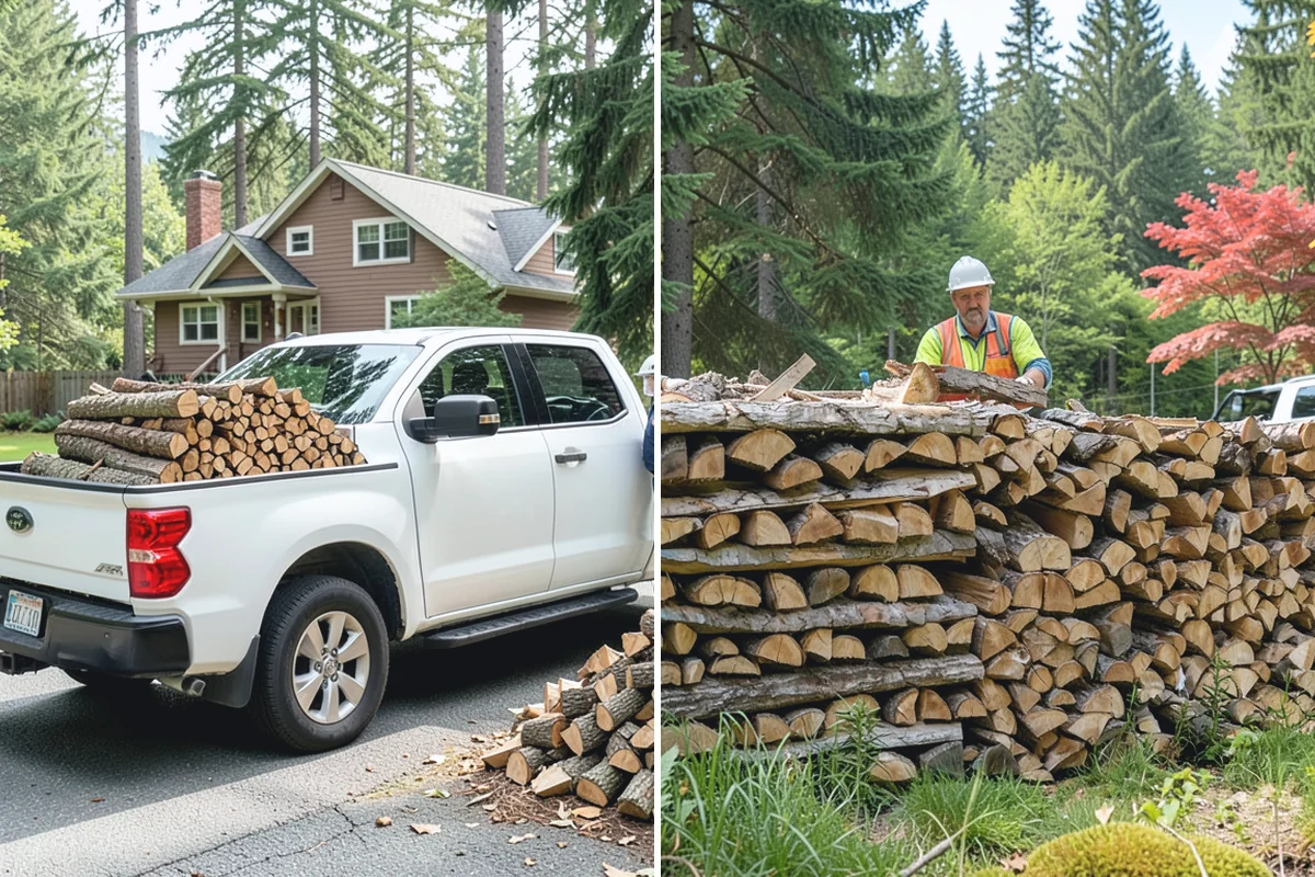 Next-Day Firewood Delivery in Roy, Pierce County, WA - You place your order for next-day arrival
