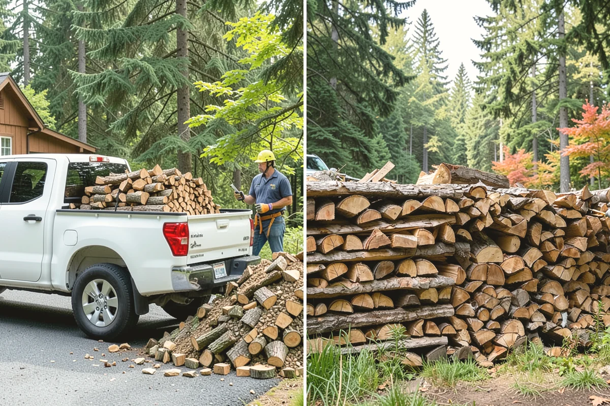 Next-Day Firewood Delivery in Ruston, Pierce County, WA - You place your order for next-day arrival