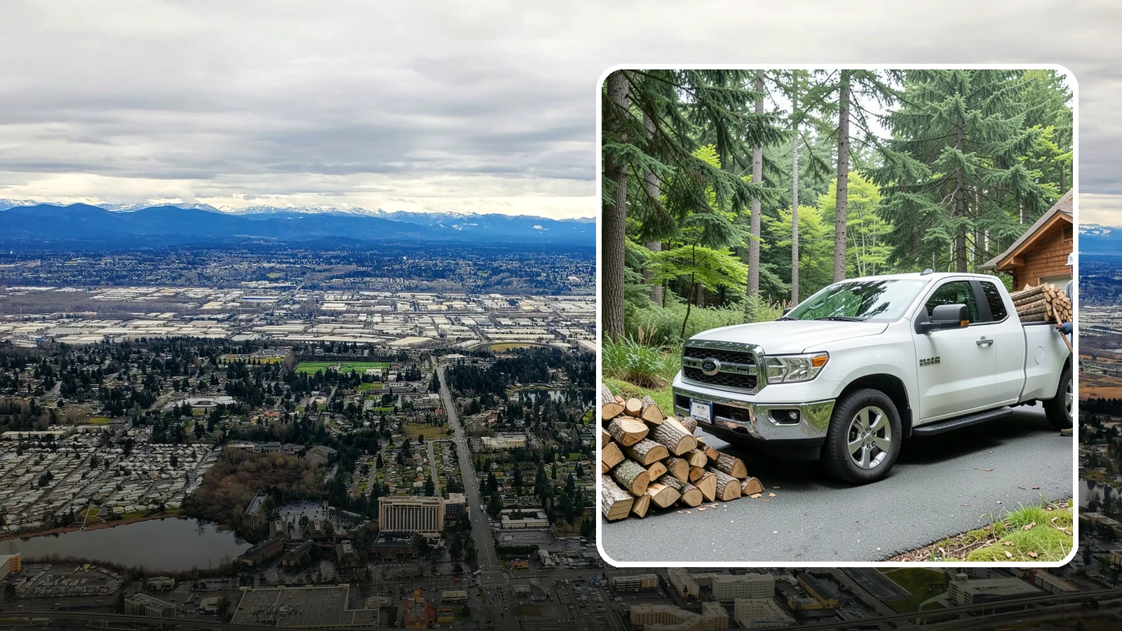 Next-Day Firewood Delivery in SeaTac, King County, WA - We deliver seasoned firewood the day after you order, giving you fast, dependable restocking without paying rush rates.