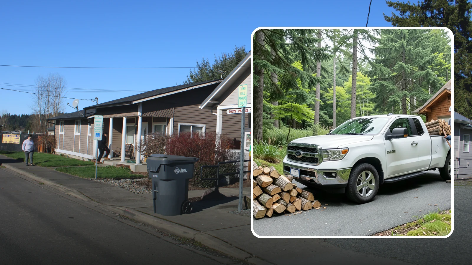 Next-Day Firewood Delivery in South Prairie, Pierce County, WA - We deliver seasoned firewood the day after you order, giving you fast, dependable restocking without paying rush rates.