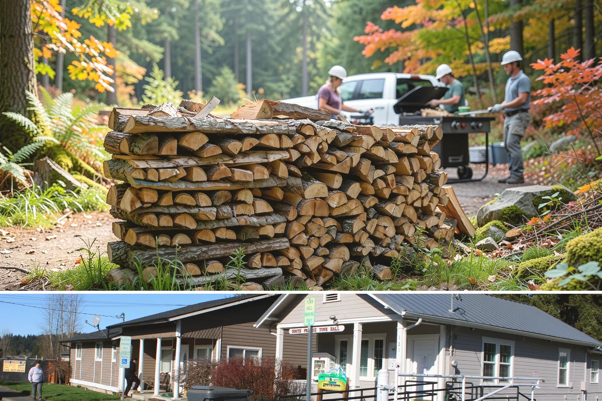 Next-Day Firewood Delivery in South Prairie, Pierce County, WA - Next-day delivery is ideal throughout the burning season whenever you want a quick, planned restock.