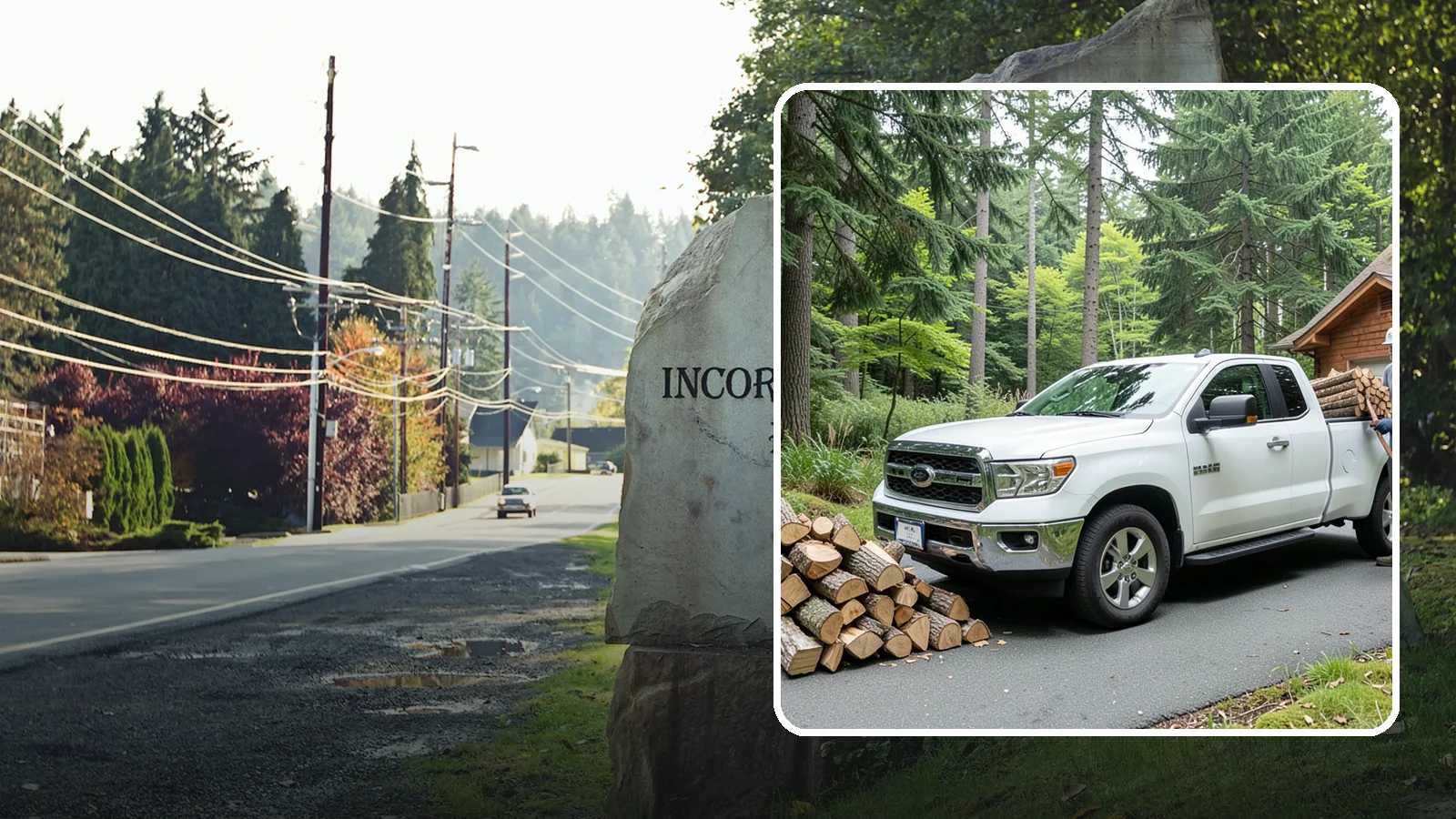 Next-Day Firewood Delivery in Wilkeson, Pierce County, WA - We deliver seasoned firewood the day after you order, giving you fast, dependable restocking without paying rush rates.