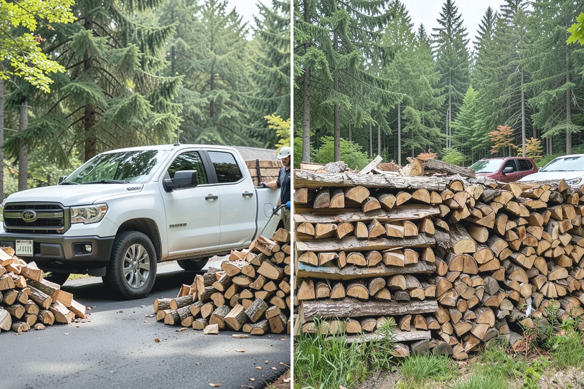 Next-Day Firewood Delivery in Woodinville, King County, WA - You place your order for next-day arrival