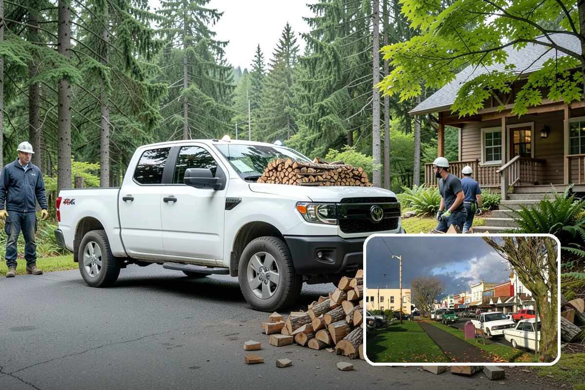 On-Site Firewood Milling in Arlington, Snohomish County, WA - Handles large log volumes efficiently