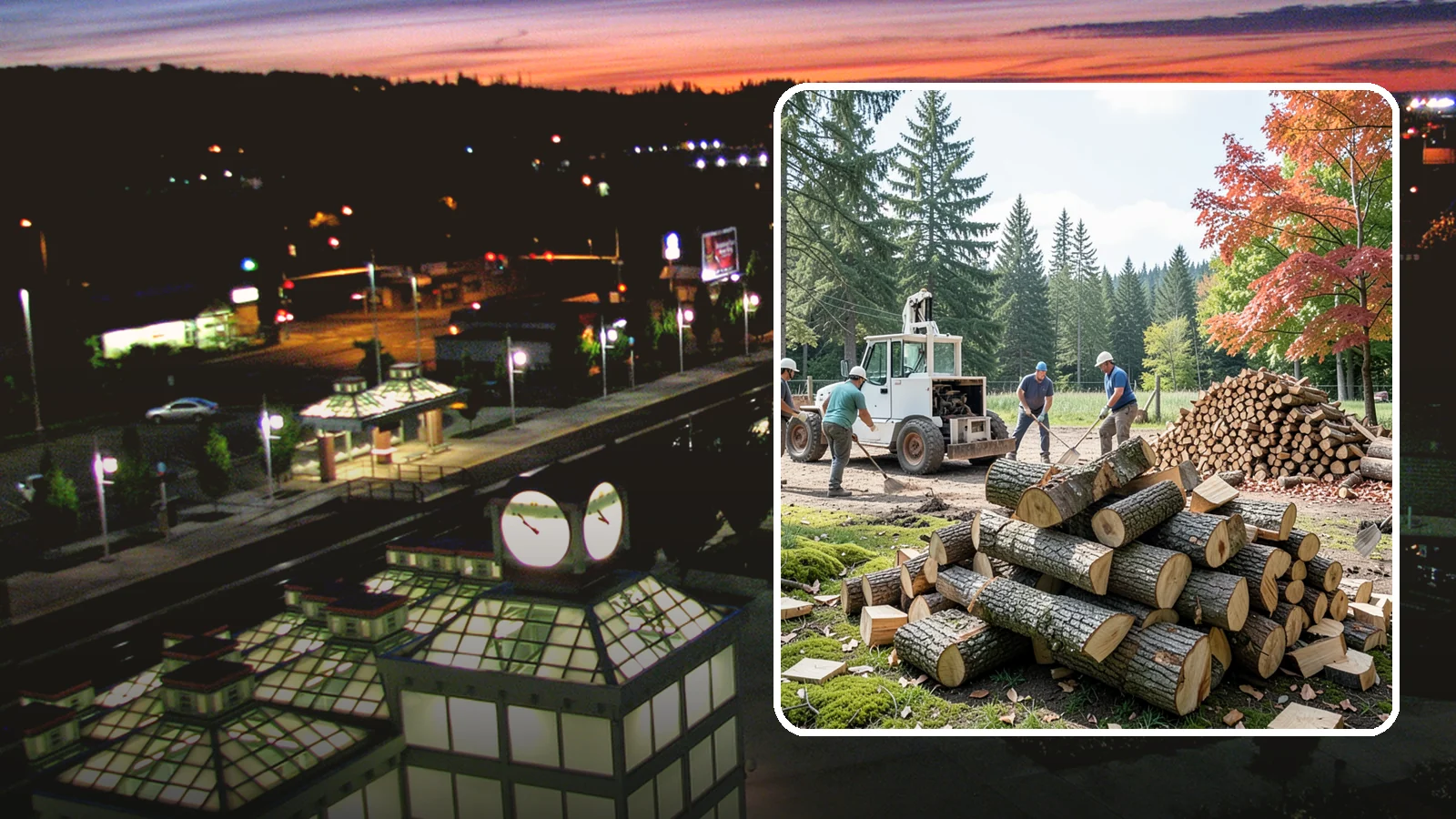 On-Site Firewood Milling in Auburn, King County, WA - We bring firewood processing equipment to your property to mill logs into finished firewood.